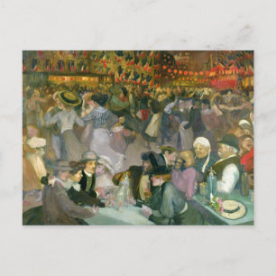 Cartão Postal Baile no dia 14 de Julho