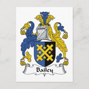 Cartão Postal Bailey Family Crest