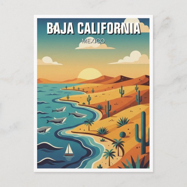 Cartão Postal Baixa Califórnia (Frente)