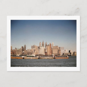 Cartão Postal Baixa Manhattan, Nova Iorque, 1950 Vintage