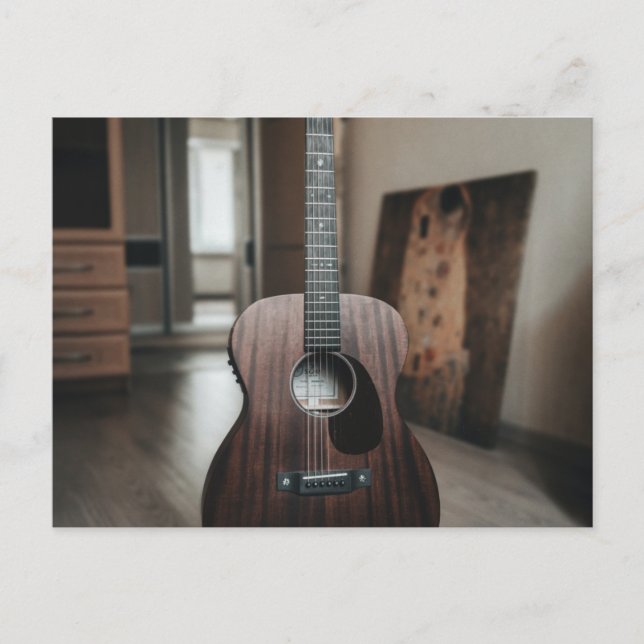 Cartão Postal Baixo Cool de Guitarra (Frente)