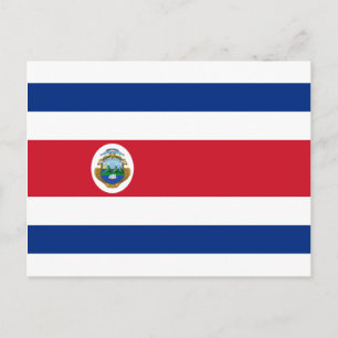 Cartão Postal Baixo custo! Bandeira Costa Rica