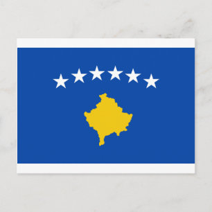 Cartão Postal Baixo custo! Bandeira do Kosovo