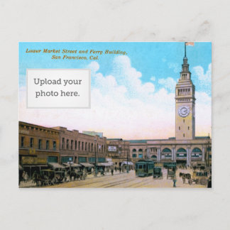 Cartão Postal Baixo mercado Street e Ferry Building