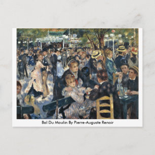 Cartão Postal Bal Du Moulin Por Pierre-Auguste Renoir