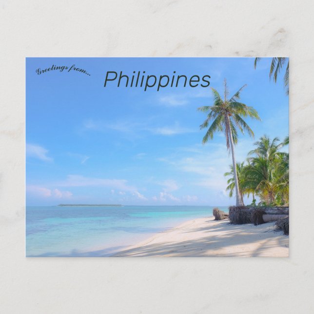 Cartão Postal Balabac Palawan Filipinas (Frente)