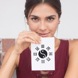 Cartão Postal Balança: Ba Gua, oito trigramas yin yang TCM