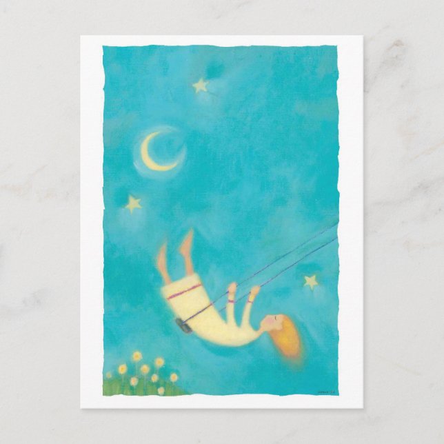 Cartão Postal balanço do nighttime (Frente)