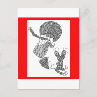 Cartão Postal balão de ar quente