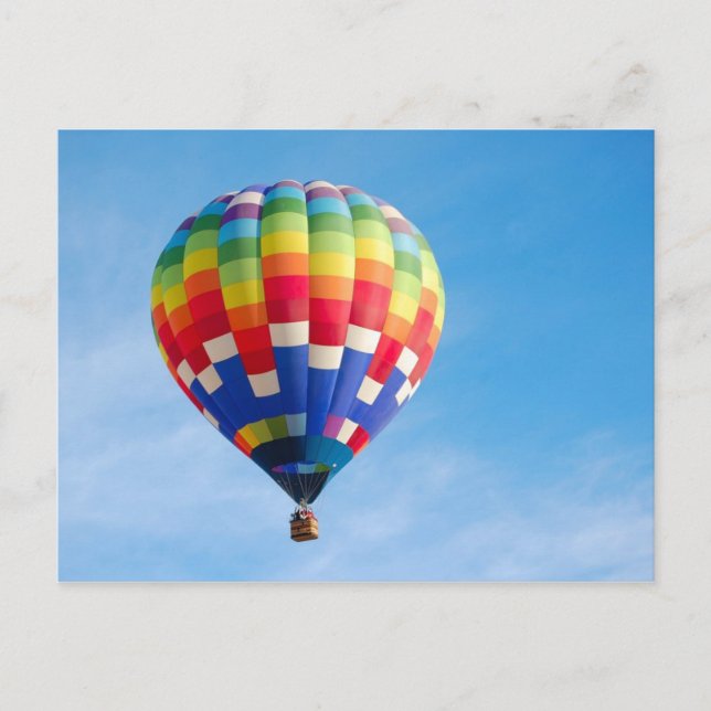 Cartão Postal Balão de ar quente (Frente)