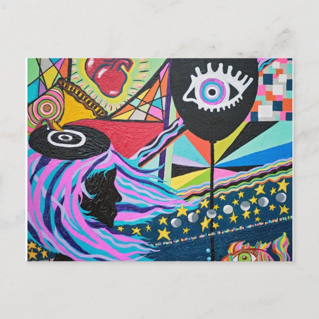 Cartão Postal Balão Negro (Frente)