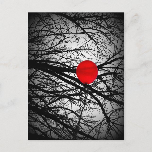 Cartão Postal Balão Vermelho (Frente)