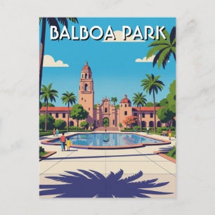 Cartão Postal Balboa Park San Diego CA Viagem