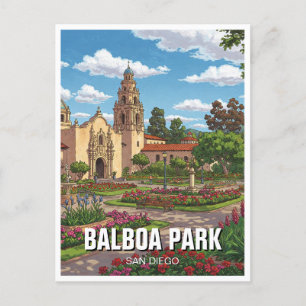 Cartão Postal Balboa Park San Diego Viagem