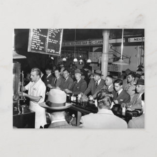 Cartão Postal Balcão de Lanche do Pete, 1950