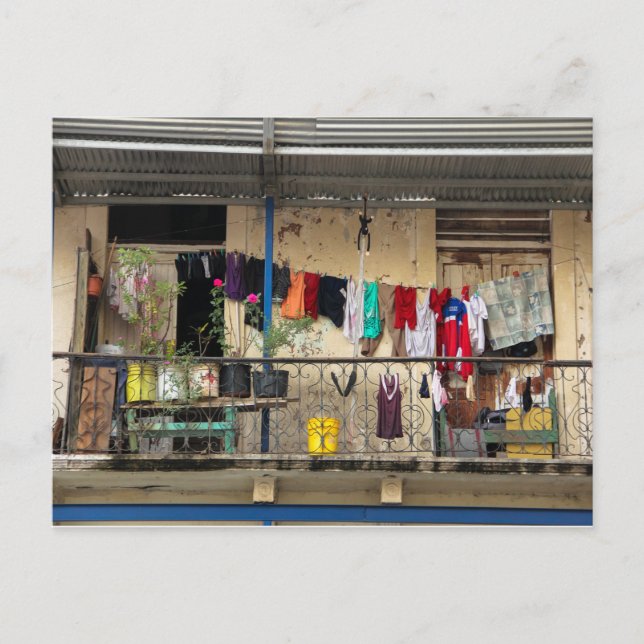 Cartão Postal Balcony, Casco Viejo (Antigo Quarto), Cidade do Pa (Frente)