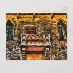 Cartão Postal Balcony Verona Van Gogh, de Julieta
