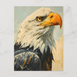 Cartão Postal Bald Eagle Vintage