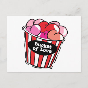 Cartão Postal balde de amor png
