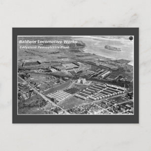 Cartão Postal Baldwin Locomotive Works, Eddystone Pensilvânia