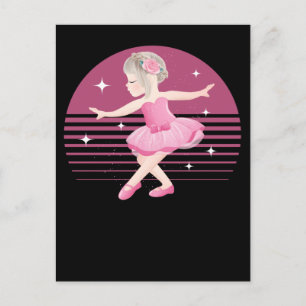 Cartão Postal Balé Ballerina Única e Bonita