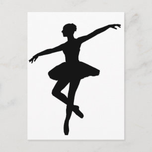 Cartão Postal Balé Dance Ballerina
