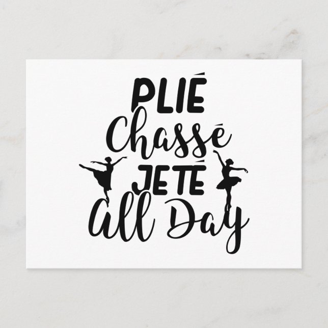 Cartão Postal Balé Dancer | Ballerina Tanzsport Ideias (Frente)