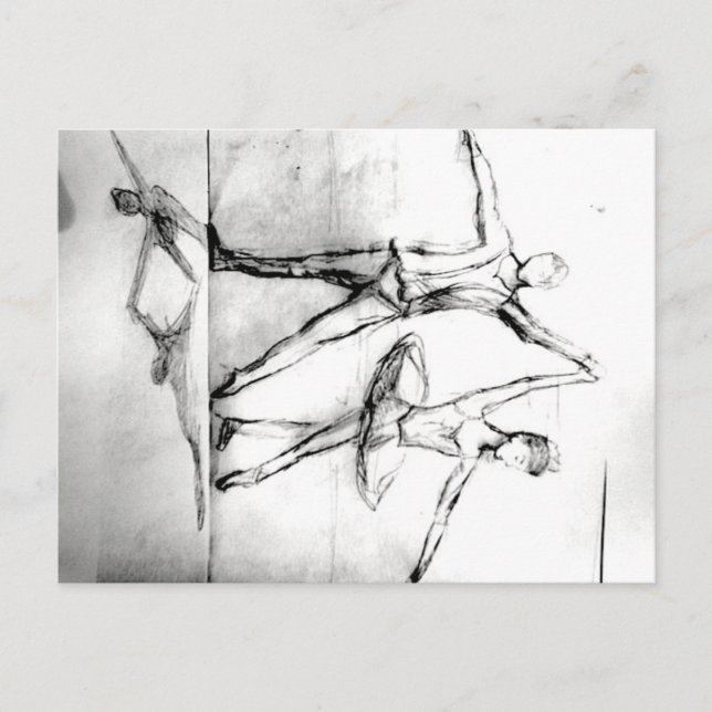 Cartão Postal Balé Dancers (Frente)