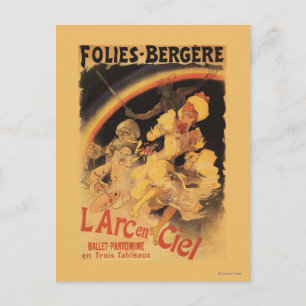 Cartão Postal Balé L'Arc-en-Ciel em Folies-Bergere