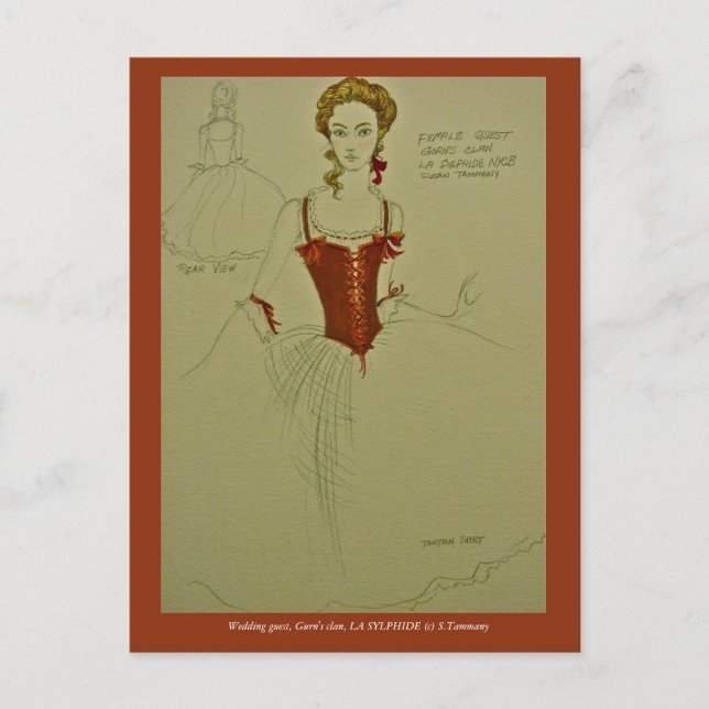 Cartão Postal Balé para LA SYLPHIDE (Frente)