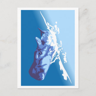 Cartão Postal Baleia Azul