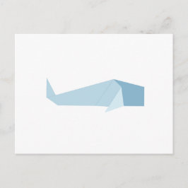 Cartão Postal Baleia Origami