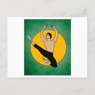 Cartão Postal Balés Ballerina de dança