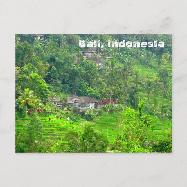 Cartão Postal Bali, Indonésia (Frente)