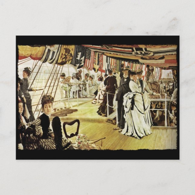 Cartão Postal Ball on Shipboard (Frente)