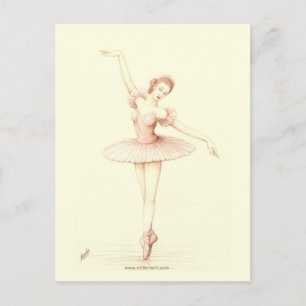 Cartão Postal Ballerina