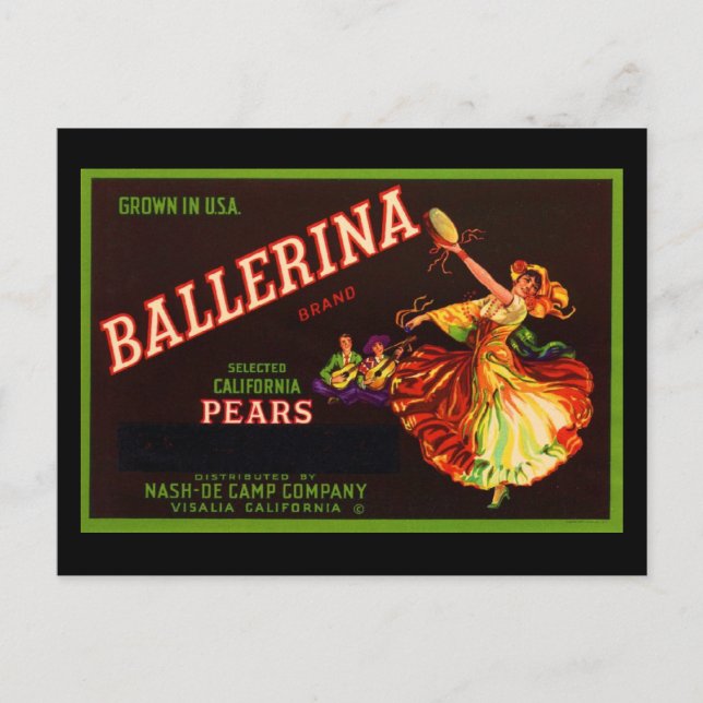 Cartão Postal Ballerina (Frente)