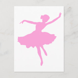 Cartão Postal Ballerina dança a rosa