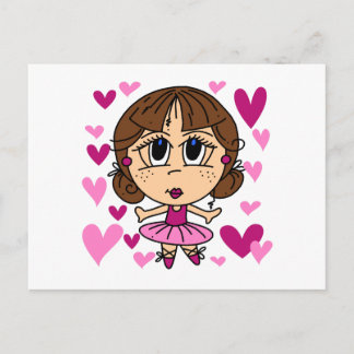 Cartão Postal Ballerina Girl