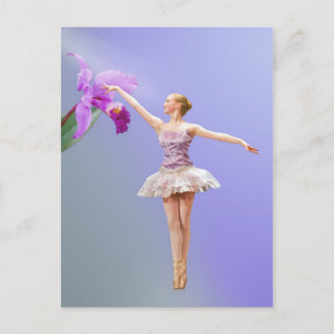 Cartão Postal Ballerina, Orquídea no Cartão-Postal Puro