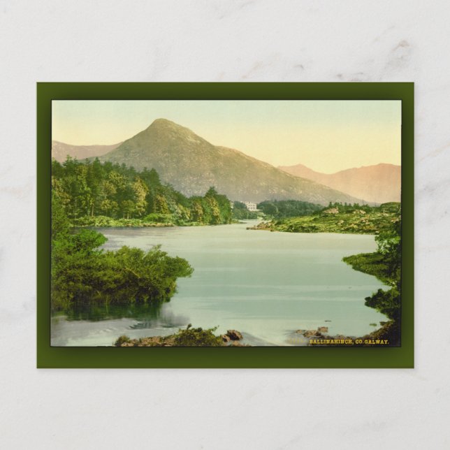 Cartão Postal Ballinahpolegadas. County Galway, Irlanda (Frente)