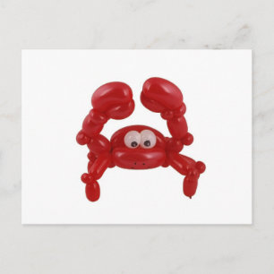 Cartão Postal Balloon crab