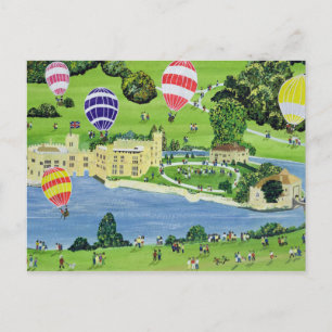 Cartão Postal Ballooning em Leeds Castle