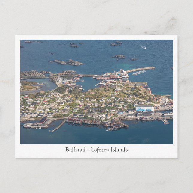 Cartão postal Ballstad Lofoten (Frente)