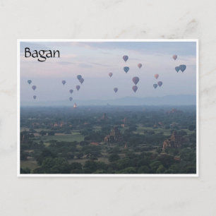 Cartão Postal balões de ar bagan