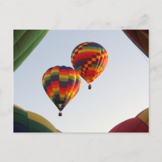 Cartão Postal Balões de ascensão nas Horas Iniciais