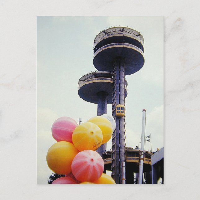 Cartão Postal Balões Justos do Mundo Vintage (Frente)