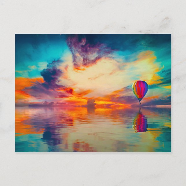 Cartão Postal Balonagem de Ar Quente (Frente)