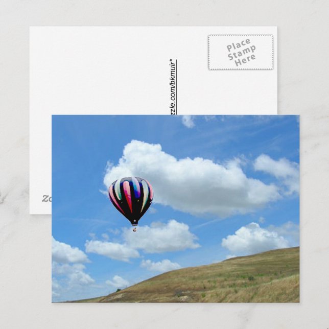Cartão postal - Balonismo (Frente/Verso)