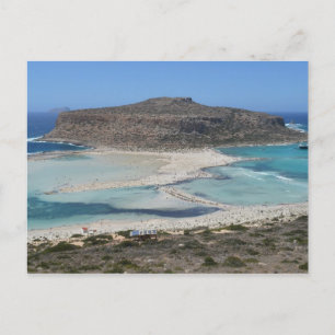 Cartão Postal Balos Lagoon, Crete Grécia Beach Postcard